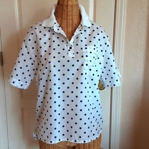 Diane Von Furstenberg Vintage Polka Dot Blouse